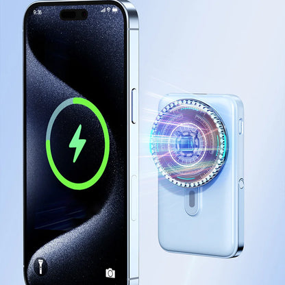 10000mAh Magnetic Wireless Power Bank – Fast Charging Portable External Battery Stand for iPhone 16 & 15